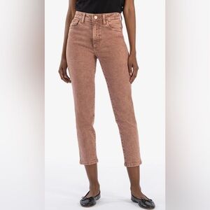 Kut from the Kloth Women's Brown Straight Leg Jeans 💞